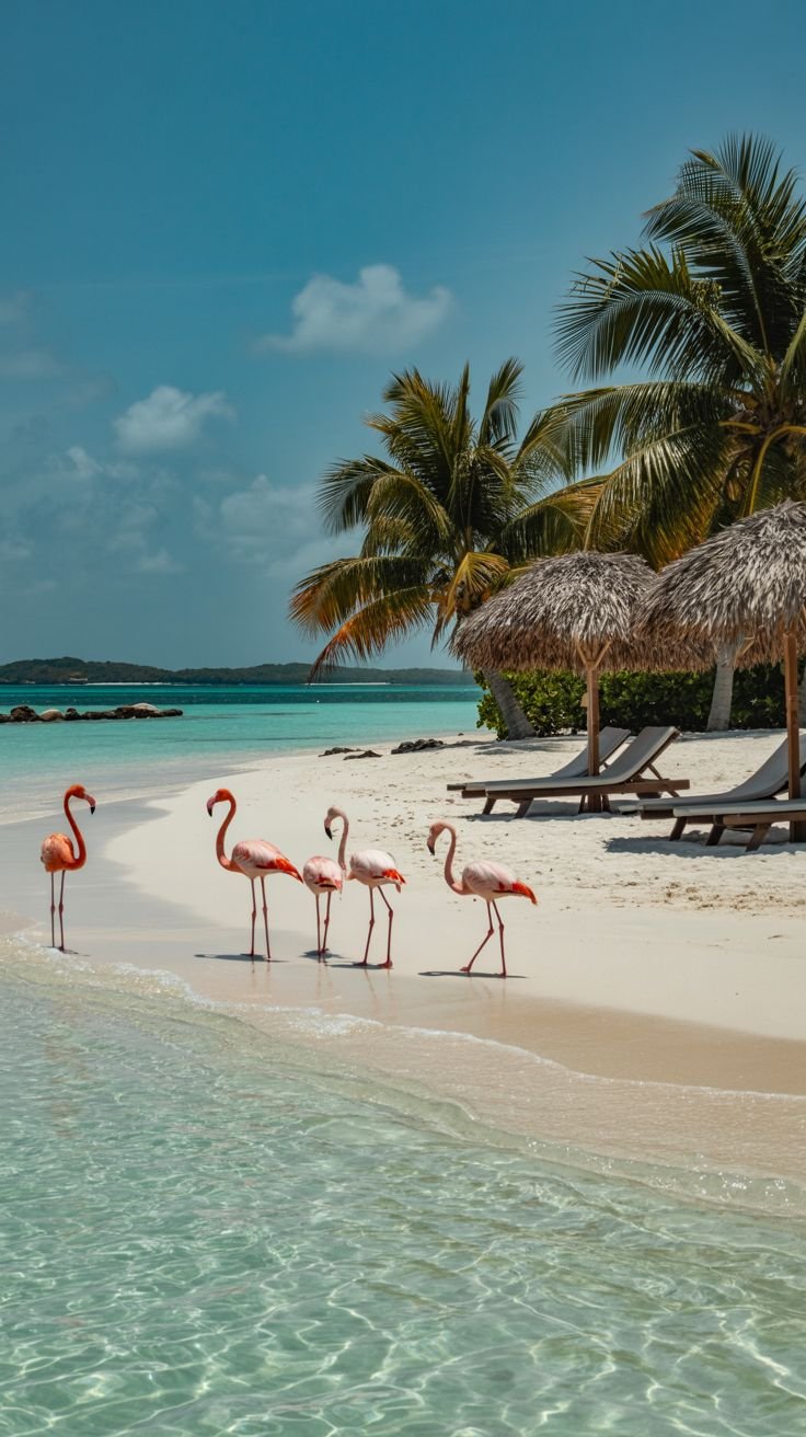Playa de Aruba con árbol Fofoti, plan internacional desde Medellín